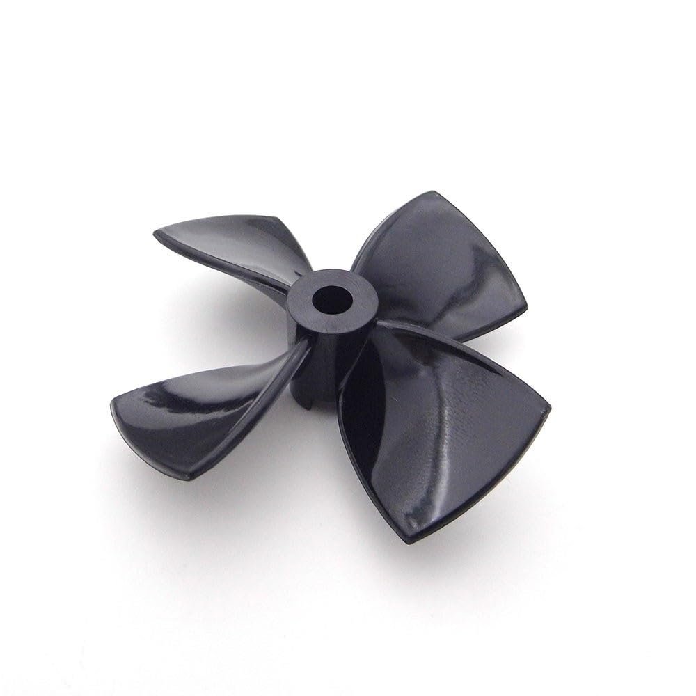 1PC RC Boat Propeller 4 Blades 60mm 70mm 80mm PC Prop 5mm Shaft for RC Boat Tug Bait Fishing Boat Propeller(1PC D80mm Right Hand)
