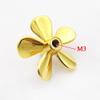 1 Pair 5-Blades Metal Propeller 3mm M3 25mm Submerged RH LH Prop for RC Boat Scale Submarine view 4