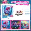 Magnetic Jigsaw Puzzles for Toddlers Kids 3-8 Girls,(3 36-Pieces) Travel Puzzles Toys for Kids Ages 4-6,Take-Along Car Airplane Road Trip Activities Game for 3 4 5 6 7 8 Year Old Birthday Gift,Mermaid view 2