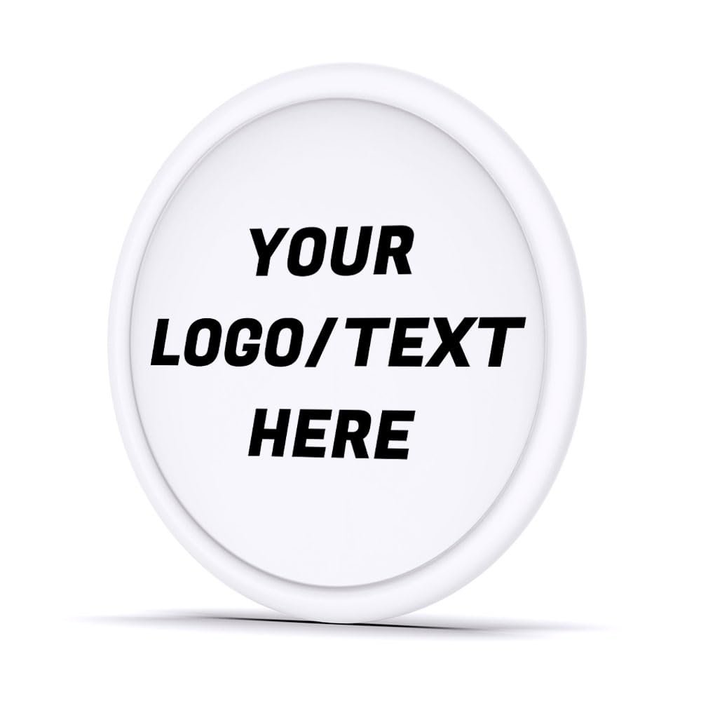 Sunyoungift 500 Custom Plastic Tokens,Imprint with Your Personalized Text,Logo or Image for Poker Chips,Drink Tokens,Casino Night,Wedding or Bar and Grill (White)