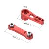 MECCANIXITY 2 Set Aluminum Servo Horn 1/18 Pull Rod Steering Arm 25T 3mm ID Red Suitable for DIY RC Car/Boat/AirplanesBoat Model Accessories with 2pcs M2.5 Screws view 2