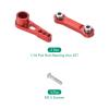 MECCANIXITY 2 Set Aluminum Servo Horn 1/18 Pull Rod Steering Arm 25T 3mm ID Red Suitable for DIY RC Car/Boat/AirplanesBoat Model Accessories with 2pcs M2.5 Screws view 3