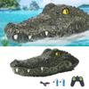 GoolRC RC Boat 2.4GHz Remote Control Crocodile Head Boat for Pools and Lakes, High Simulation Alligator Head RC Boats with 2 Batteries view 1