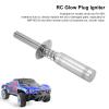 BONKZEBU Glow Plug Ignitor Aluminum Alloy RC Starter Kit with N3 Hot Spark Glow Plug for RC Nitro Car Boat Ship Engine Glow Starter Igniter Tool Silver view 3