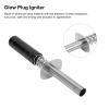 BONKZEBU Glow Plug Ignitor Kit, Aluminum Alloy RC Starter with N3 Hot Spark Glow Plug for RC Oil Powered Car Ship Engine - Black view 4