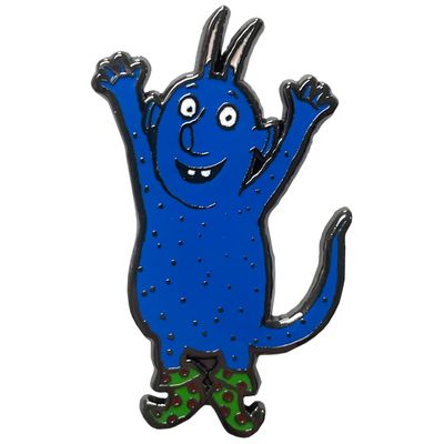 Pawprint Family | Bill Character Enamel Pin Badge | Julia Donaldson and Axel Scheffler's The Smeds and the Smoos Official Merchandise, Nickel