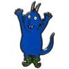Pawprint Family | Bill Character Enamel Pin Badge | Julia Donaldson and Axel Scheffler's The Smeds and the Smoos Official Merchandise, Nickel view 1