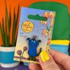 Pawprint Family | Bill Character Enamel Pin Badge | Julia Donaldson and Axel Scheffler's The Smeds and the Smoos Official Merchandise, Nickel view 2