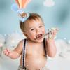 Agvgaza Bear 1st Birthday Hat for Boys & Girls - First Party Hat, Cute Twin Bear Theme for Baby Showers & Birthday Decorations (Blue) view 4