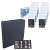 1200 Count High Clear Penny Card Sleeves Bundle with 12-Pocket Side-Loading Black Trading Card Binder for 480 Cards view 1