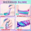 100 Pack Mermaid Slime Bulk for Kids, Mermaid Theme Slime Party Favors, Birthday Supplies, Goodie Bag Treat, Basket Filler, Class Prizes for Girls Boys view 4
