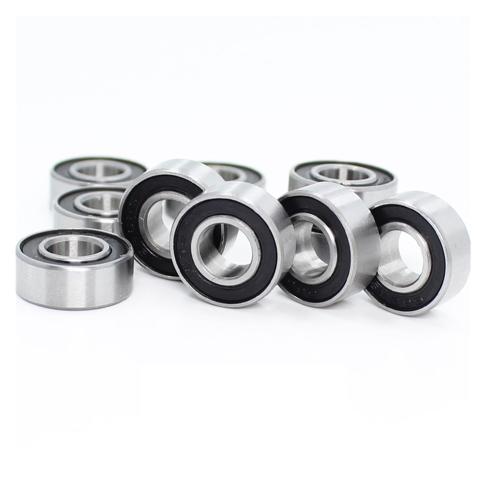 AGJPXFR 686-2RS Bearing 6x13x5mm 10PCS ABEC-5 Miniature Hobby Electric RC Car Truck 686 RS 2RS Ball Bearings 686RS Black Sealed