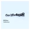 AGJPXFR 693RS Bearing ABEC-3 (10 PCS) 3 * 8 * 4 Mm ABEC-3 Hobby Electric RC Car Truck 693 RS 2RS Ball Bearings 693-2RS Black Sealed view 2