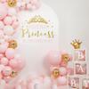 A Little Princess Is On Her Way Baby Shower Decal Peel and Stick - Princess Baby Shower Decorations,Crown Little Princess Decorations Stickers for Background, It Is A Girl Gender Reveal Party Supplies view 3