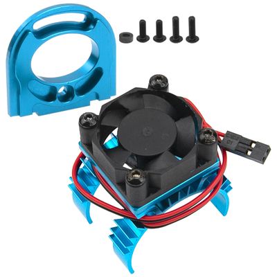 Aluminum Adjustable Motor Mount Plate & TT02 Motor Heat Sink Heatsink with 5-6V Cooling Fan
