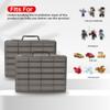 Brappo Toy Organizer Case Compatible with Hot Wheels Cars, Matchbox Cars, Mini Toys, Small Dolls etc, Hard Portable Toy Storage Display Box with 24 compartments, 2 Pack.(Case only) (2 Black) view 2