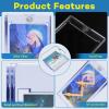 100ct Magnetic Card Holders, Magnetic 35pt One Touch Card Holders, U-V Protection Hard Plastic Display Case for Trading, Sports, Baseball, Football, Game Cards view 3