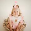 Agvgaza Bear 1st Birthday Hat for Boys & Girls - First Party Hat, Cute Twin Bear Theme for Baby Showers & Birthday Decorations (Pink) view 3