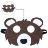 Jtnohx Felt Animal Masks, 10 Pcs Halloween Mask, Animal Costume for Birthday Party Supplies (Bear Mask) view 3