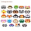 Jtnohx Felt Animal Masks, 10 Pcs Halloween Mask, Animal Costume for Birthday Party Supplies (Bear Mask) view 4