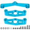 Aluminum Alloy Steering Assembly w/Bearings & Aluminum Alloy Upper & Lower Aluminum Suspension Arm Mount Fixed Holder & Aluminum Adjustable Motor Mount Plate view 2