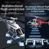 Aetheria Remote Control Helicopter, Bell C138 No Aileron Airplane Model with Altitude Hold and Optical Flow Positioning, 1:30 Military Aircraft Model for Adults- RTF Version/Blue& White view 2