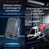 Aetheria Remote Control Helicopter, Bell C138 No Aileron Airplane Model with Altitude Hold and Optical Flow Positioning, 1:30 Military Aircraft Model for Adults- RTF Version/Blue& White view 4