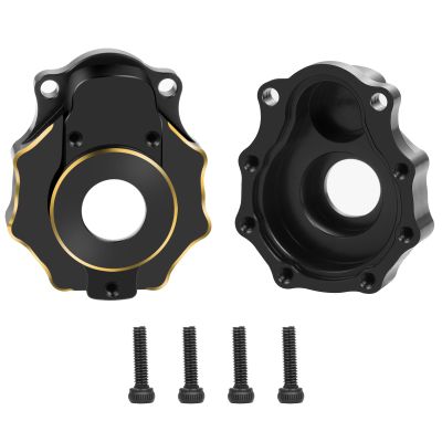 2Pcs JGGZONE Brass TRX4 Rear Portal Drive Axle Mount C Hub Carrier Cover Steering Knuckle Portal Cover Counterweight Compatible with Tra-xxas TRX4 TRX6 1/10 RC Crawler Car Upgrade Parts