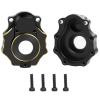 2Pcs JGGZONE Brass TRX4 Rear Portal Drive Axle Mount C Hub Carrier Cover Steering Knuckle Portal Cover Counterweight Compatible with Tra-xxas TRX4 TRX6 1/10 RC Crawler Car Upgrade Parts view 1