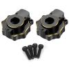2Pcs JGGZONE Brass TRX4 Rear Portal Drive Axle Mount C Hub Carrier Cover Steering Knuckle Portal Cover Counterweight Compatible with Tra-xxas TRX4 TRX6 1/10 RC Crawler Car Upgrade Parts view 3