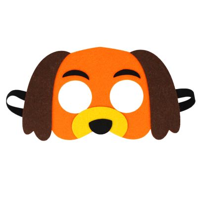 Jtnohx Felt Animal Masks, 10 Pcs Halloween Mask, Animal Costume for Birthday Party Supplies (Dog Mask)