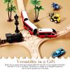 CroBlissful Wooden Train Track Accessories, Forked Wooden Train Tracks Expansion Multi Way Switch Track for Most Major Brand Railway Set view 4