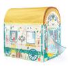 DJECO - Caravan Tent 130x106 cm - for Kids Ages 3+ - Indoor Playhouse Whimsical Imaginative Play Fabric and Easy Assembly view 1