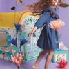 DJECO - Caravan Tent 130x106 cm - for Kids Ages 3+ - Indoor Playhouse Whimsical Imaginative Play Fabric and Easy Assembly view 4
