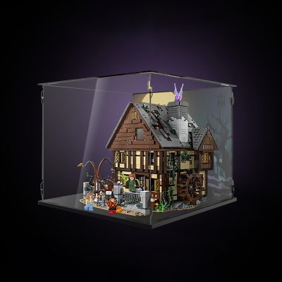LeafLane Acrylic Display Case for Le-go 21341 Hocus Pocus: The Sanderson Sisters' Cottage Model - Sturdy Protection for Your Collectible (Model Not Included), A21341