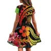 Srengjodk Polynesian Dress for Girls Polynesian Baby Clothes Polynesian Costume Girls 4T Dresses for Girls Kid Girl Dresses Polynesia Floral Pattern Dress Custom 9-10T view 3