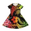 Srengjodk Polynesian Dress for Girls Polynesian Baby Clothes Polynesian Costume Girls 4T Dresses for Girls Kid Girl Dresses Polynesia Floral Pattern Dress Custom 9-10T view 4