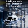 Authticar C138 Remote Control Helicopter, Bell206 Helicopter 2.4GHz 4CH Single Propeller Aileron RC Aircraft One Click Roll Takeoff and Landing Six-axis Gyroscope, Air Pressure Setting view 2