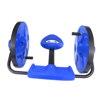 kowaku Child Ride on Toys Roller Sit Skate Develop Motor Skill Hand Crank Mini Trike (No Electricity) for Boys and Girls Party Toy, Blue