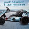GarveeLife 24V Electric Go Kart for KidsPowerful Drift Kart with 2 * 150W Motors, Adjustable Seat, 8 mph Speed, Led Lights Outdoor Riding Toy for Children Ages 6-15 view 3