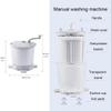 Mini Portable Washing Machine 16x13in Manual Washing Machine With Drain Basket Convenience And Efficiency For Home, Dorm, Apartment, RV, Travel, Outdoor Use view 2