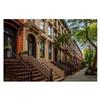 Jigsaw Puzzles 1000 Pieces for Adults Kids - Scenic view a classic Brooklyn brownstone block a long facade ornate Large Puzzles Pieces Fit Together Educational Intellectual Fun Game view 1