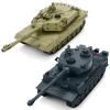 JECAURS RC Battle Tank Set 1/28 Scale Remote Control Tank with Infrared Shoot, Sounds, Lights, M1A2 Abrams & WW2 German Tiger Army Tanks Military Toy for Kids Aged 6 to 12 view 1