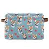 xigua Cute Little Dog Large Storage Basket 1PCS,Collapsible Toy Storage Bin Laundry Basket with Handle,Used for Home Closets, Offices, Bedrooms443 view 1
