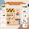 Sumsoltic Busy Board,Montessori Toys for 1-3 Year Old Boys & Girls,Travel Educational Learning Activities for Toddlers,Sensory Toy for Kids with Autism (Busy Board v4) view 2