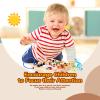 Sumsoltic Busy Board,Montessori Toys for 1-3 Year Old Boys & Girls,Travel Educational Learning Activities for Toddlers,Sensory Toy for Kids with Autism (Busy Board v4) view 4