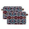 xigua Native American Tapestry Patterns Large Storage Basket 2PCS,Collapsible Toy Storage Bin Laundry Basket with Handle,Used for Home Closets, Offices, Bedrooms657 view 1