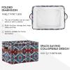 xigua Native American Tapestry Patterns Large Storage Basket 2PCS,Collapsible Toy Storage Bin Laundry Basket with Handle,Used for Home Closets, Offices, Bedrooms657 view 2
