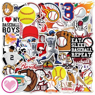 100Pcs Baseball Stickers, Baseball Vinyl Water Bottle Stickers for Kids Teens Boys,Sports Stickers Baseball Accessories,Helmet, Laptop,Skateboard,Baseball Party Favors