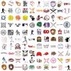 100Pcs Baseball Stickers, Baseball Vinyl Water Bottle Stickers for Kids Teens Boys,Sports Stickers Baseball Accessories,Helmet, Laptop,Skateboard,Baseball Party Favors view 3